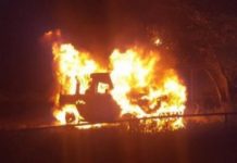 Гелендваген взорвался во дворе Актобе Гелендваген взорвался во дворе Актобе