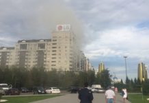 В Астане горит ЖК «Нурсая» В Астане горит ЖК "Нурсая"