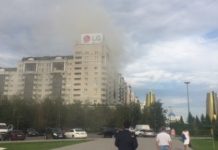 Пожар в ЖК «Нурсая» потушен Пожар в ЖК "Нурсая" потушен