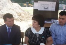 Загипа Балиева ознакомилась с ходом строительства нового здания школы в Алматинской област… Загипа Балиева ознакомилась с ходом строительства нового здания школы в Алматинской област...