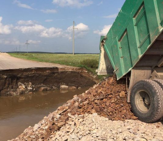 Движение на трассе Астана–Павлодар восстановлено после размыва участка дороги Движение на трассе Астана–Павлодар восстановлено после размыва участка дороги