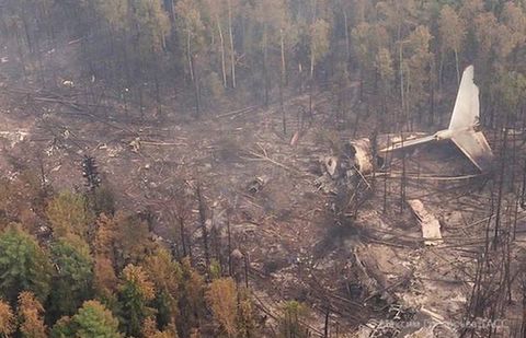 Опубликовано видео с места крушения российского самолёта МЧС Опубликовано видео с места крушения российского самолёта МЧС