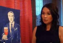 Портрет Назарбаева с кока-колой нарисовала грудью эпатажная художница Портрет Назарбаева с кока-колой нарисовала грудью эпатажная художница