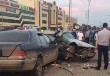 В сети появилось видео с места аварии, в которой погиб гражданин Узбекистана В сети появилось видео с места аварии