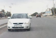 В Шымкенте автомобиль Lada рассекал по встречной полосе В Шымкенте автомобиль Lada рассекал по встречной полосе