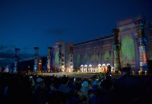 Балет под открытым небом показали в Астане