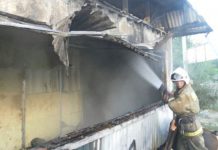 На привокзальной площади в Таразе прогремел взрыв