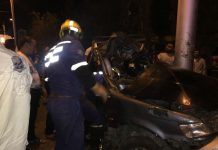 В результате ДТП в Алматы в автомобилях зажало людей