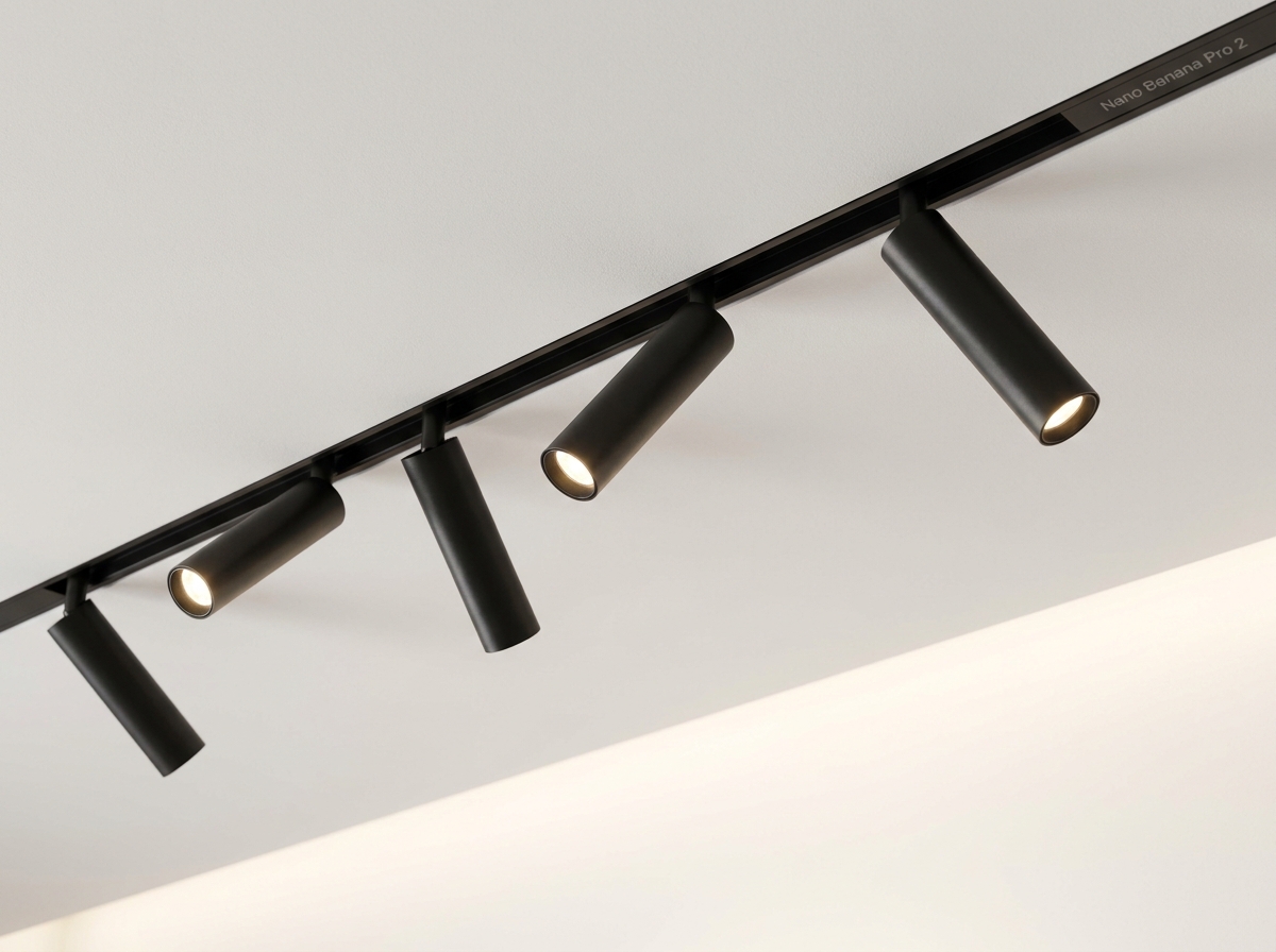 Встраиваемая магнитная трековая система освещения на потолке